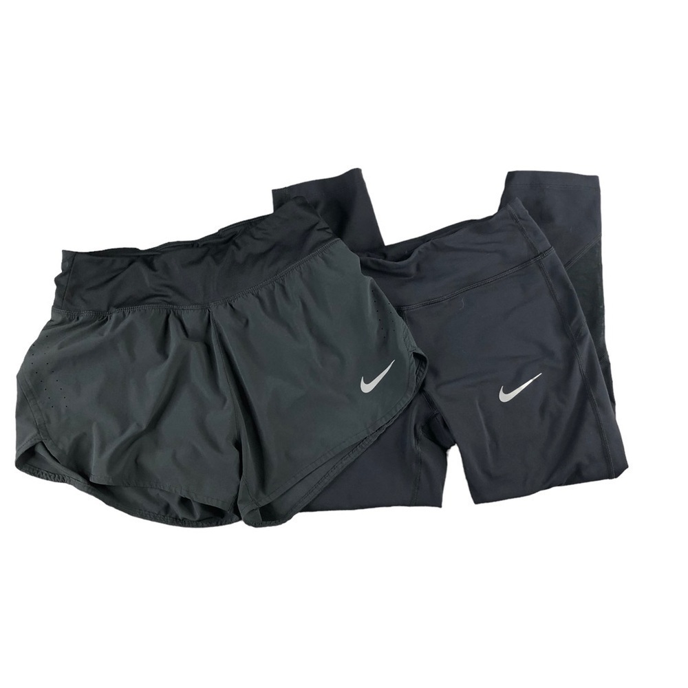 Nike Womens Small Black Running Shorts Capri Bundle, Nike Running